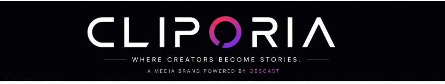 Cliporia — Where creators become stories.